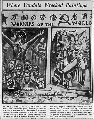 LAPD Red Squad raid on John Reed Club art show